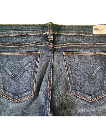New Women's Hudson Jeans | Size 27 | Harkin Super Skinny Crop w/ Cuff | Blue
