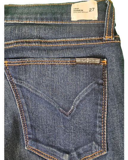 New Women's Hudson Jeans | Size 27 | Harkin Super Skinny Crop w/ Cuff | Blue