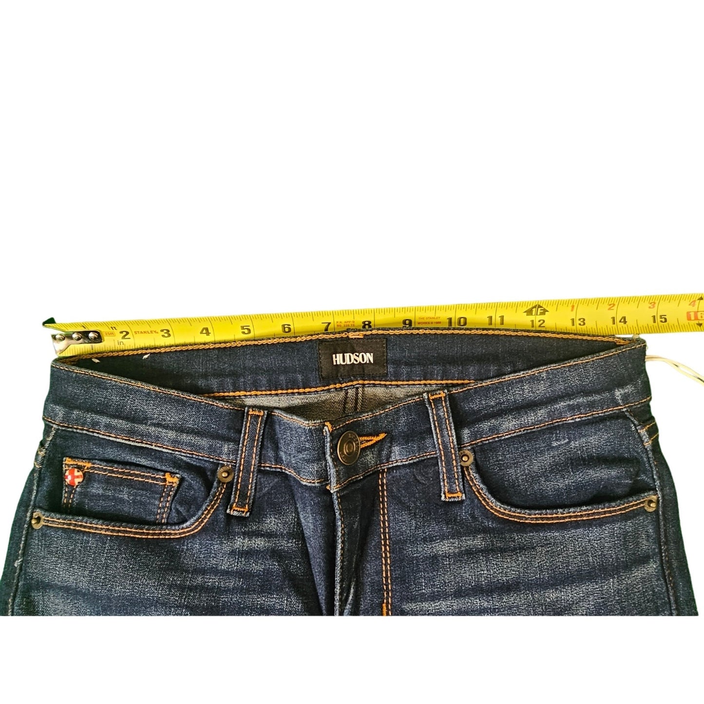 New Women's Hudson Jeans | Size 27 | Harkin Super Skinny Crop w/ Cuff | Blue