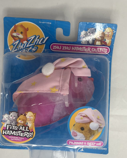 Zhu Zhu Pets Hamster Outfit  Pajamas And Sleep Hat New Retired