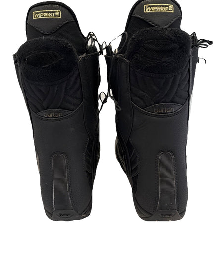Burton Emerald Imprint 2 Snowboard Women Boots Size 7 Black Very Good Condition