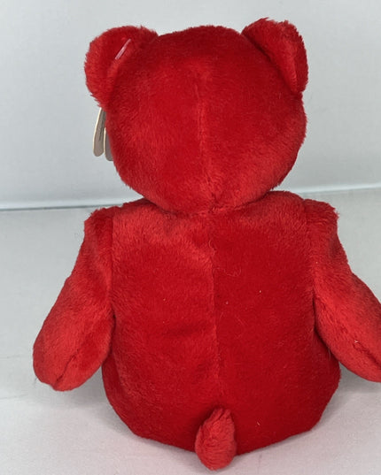 HARD ROCK CAFE BALTIMORE RITA BEARA BEAN BAG TEDDY BEAR 8" RED PLUSH STUFFED TOY