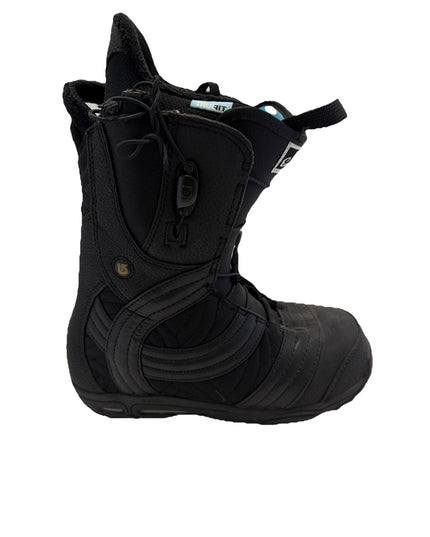 Burton Emerald Imprint 2 Snowboard Women Boots Size 7 Black Very Good Condition