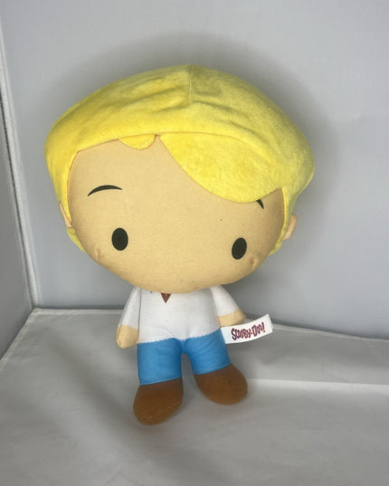 Scooby Doo Fred Chibi 8" Plush Toy Factory 2021 Big Head Polyester Stuffed