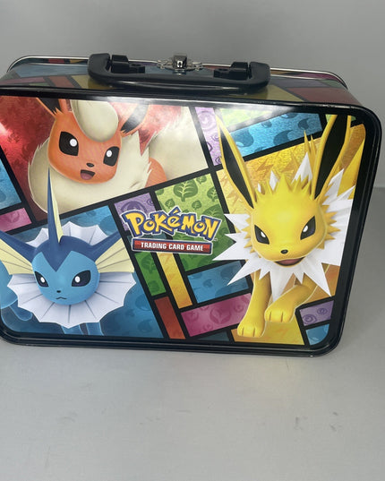 Lunchbox Pokemon 2021 Eevee tin Collectors Chest EMPTY