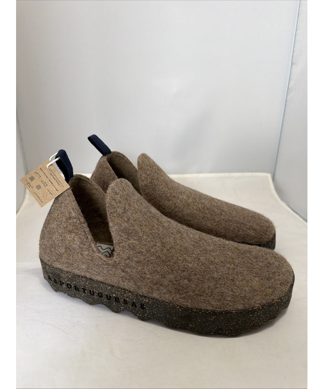 Asportuguesas Men's CITYM Slip-On Shoes Wool  Uppers Taupe Men’s US 10