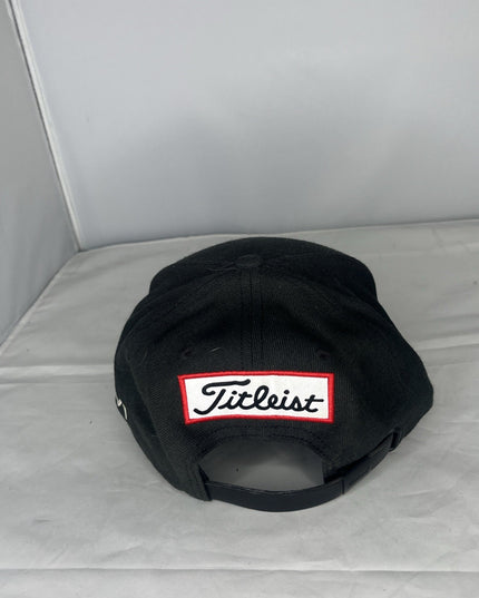 Titleist Pro V1 Golf Hat Black Adjustable Cap FJ Logo Performance Outdoor
