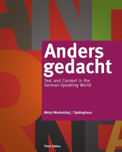 Anders gedacht: Text and Context in the German-Speaking World by Irene Motyl-Mu