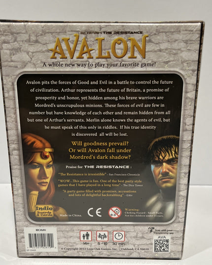 Avalon 2012 Board Game The Resistance NEW Factory sealed.
