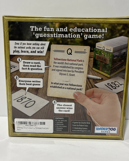 Trekking The National Parks Trivia Underdog Games Board Game New! Mensa Winner!