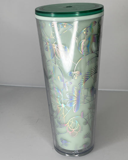 Starbucks 2022 Holiday Woodland Mint Color Changing Tumbler 24oz Cup- No Straw