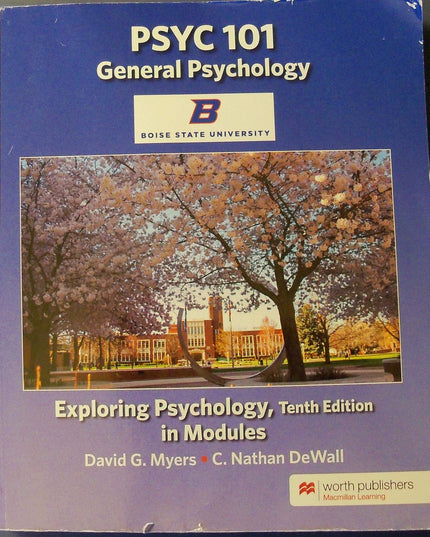 PSYC 101 General Psychology Boise State University