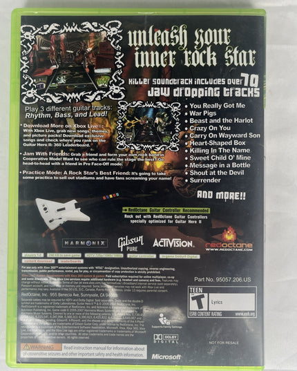 Guitar Hero II (Microsoft Xbox 360, 2007)