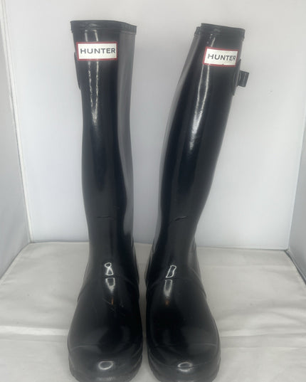 Hunter Size 5 Tall Rain Boots - Black