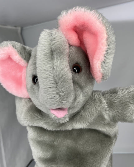 Gray Elephant Hand Puppet 11.5”