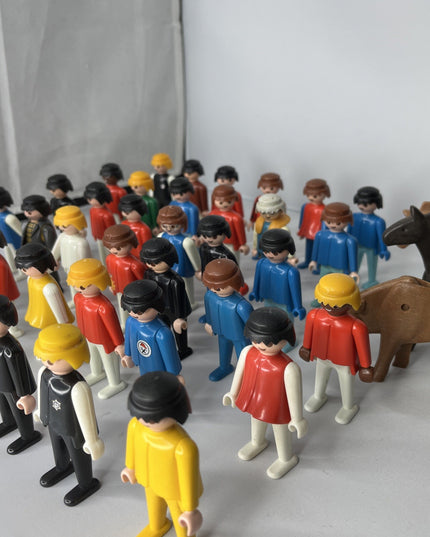 Lot of 42 Vintage 1974 - 1997 Playmobil Geobra Figures