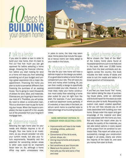 Best-Selling 1-Story Home Plans, Updated 4th Edition: Over 360 Dream-Home Plans
