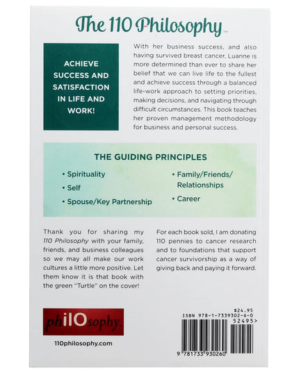 The 110 Philosophy: A Proven Self Help Book for Personal Development, Growth &