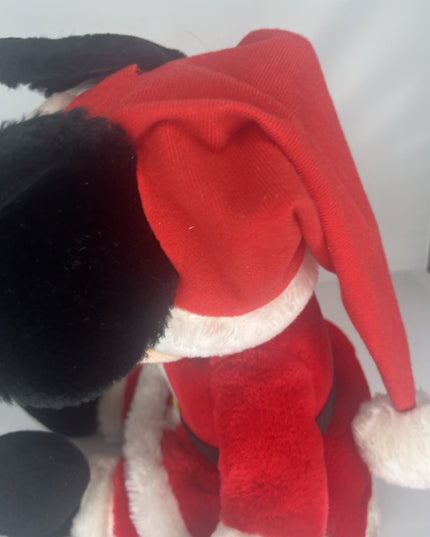 Vintage Applause Walt Disney Productions Santa Mickey Mouse Plush 16"