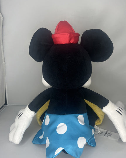 Disney Store Authentic 19" Minnie Mouse Retro Plush Doll Stuffed Toy