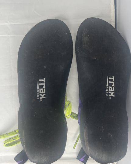Trax Rubber Evolv - Youth Climbing Shoes - Purple