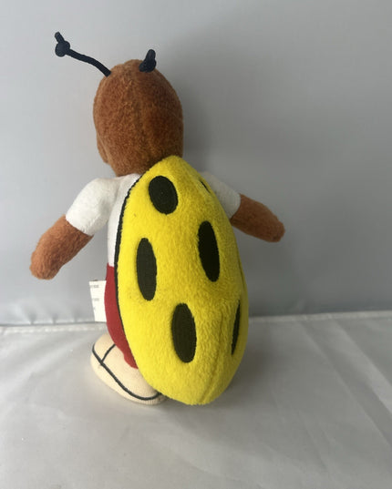 Vintage Plush Toy Y2K Millennium Bug Spotted Yellow Back 1998 6”