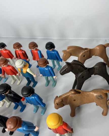 Lot of 42 Vintage 1974 - 1997 Playmobil Geobra Figures