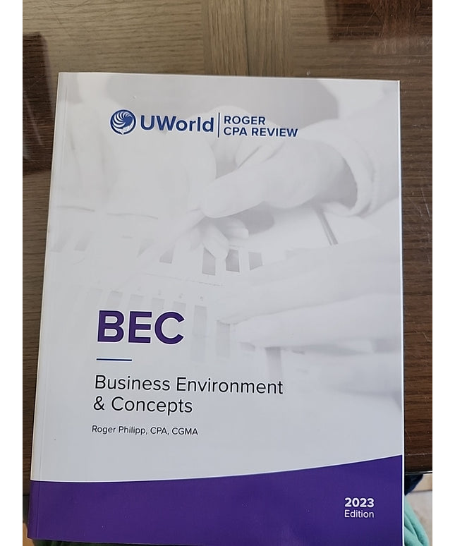 BEC 2023 Edition Textbook by UWorld LLC (2022, Trade Paperback)