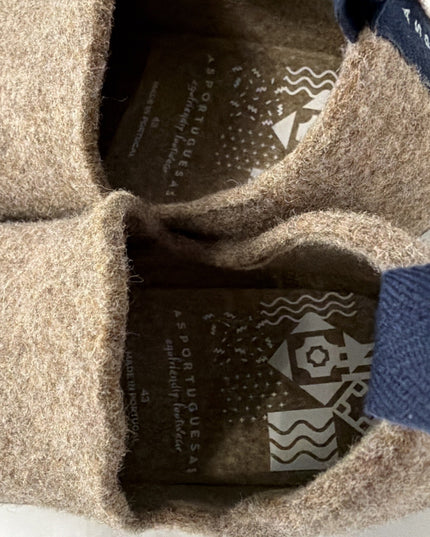 Asportuguesas Men's CITYM Slip-On Shoes Wool  Uppers Taupe Men’s US 10