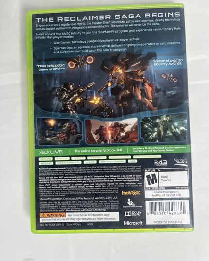Halo 4 - Microsoft Xbox 360- Manual Not Included