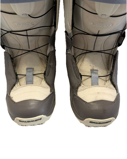 Salomon Kalitan Womens Grey and White Snowboard Boots Size US 9 Auto fit +