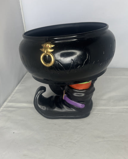 Gemmy HALLOWEEN Talking Candy CAULDRON motion TRICK or TREAT Smell My Feet Bowl