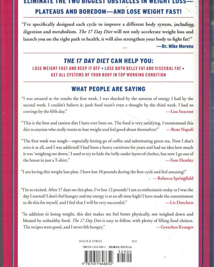 The 17 Day Diet: A Doctor's Plan Designed for Rapid Results