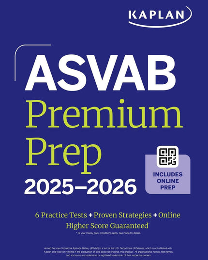 ASVAB Premium Prep 2025-2026: Includes 6 Full Length Practice Tests, 1000+ Prac