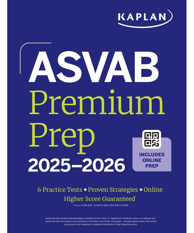ASVAB Premium Prep 2025-2026: Includes 6 Full Length Practice Tests, 1000+ Prac