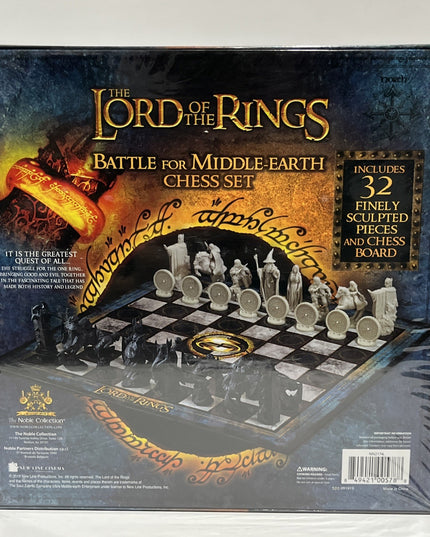 Lord of the Rings Battle for Middle-Earth Chess Set New Sealed Noble Collection