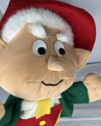 Keebler Elf Hand Puppet Plush 1988 Ernie The Elf Puppet Vintage 13"