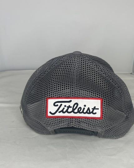 Titleist FJ Pro V1 Hat Cap Snapback Gray Mesh Back Adjustable