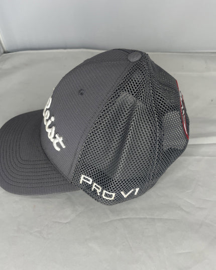 Titleist FJ Pro V1 Hat Cap Snapback Gray Mesh Back Adjustable