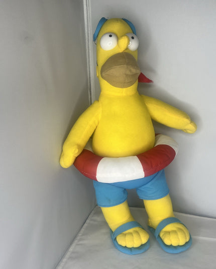 Toy Factory The Simpson Beach Time Homer 17" Plush Stuffed Animal Toy