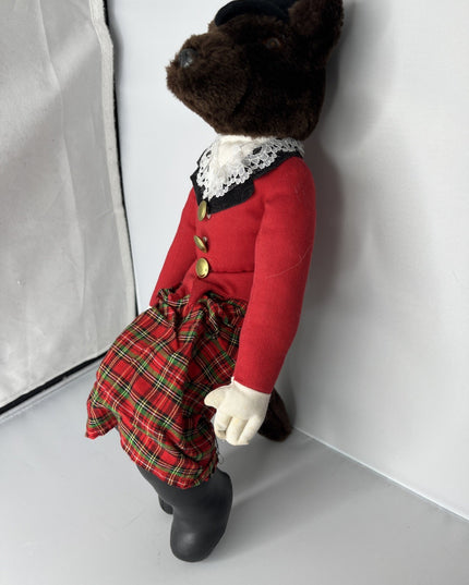 Vintage Mrs Fox Huntsman Equestrian Plush,  Stuffed Fox, Hanford’s Inc.