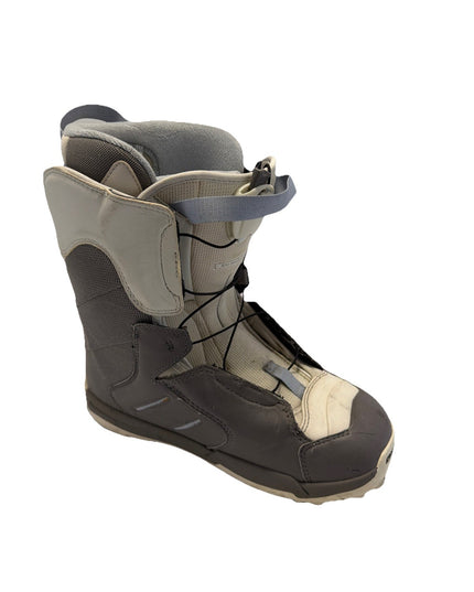 Salomon Kalitan Womens Grey and White Snowboard Boots Size US 9 Auto fit +