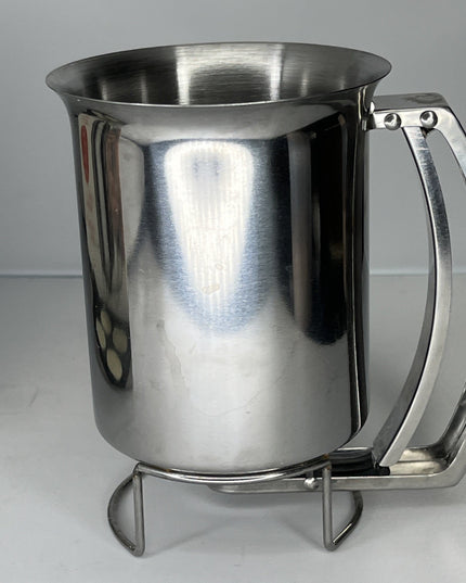 Handy Gourmet Pancake Batter Dispenser- Gourmet Stainless-Steel Pourer- 3 Cups