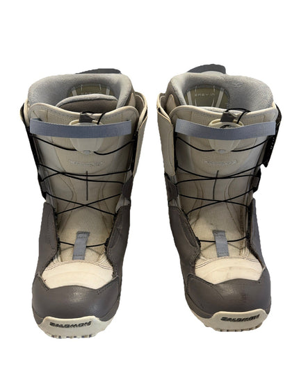 Salomon Kalitan Womens Grey and White Snowboard Boots Size US 9 Auto fit +