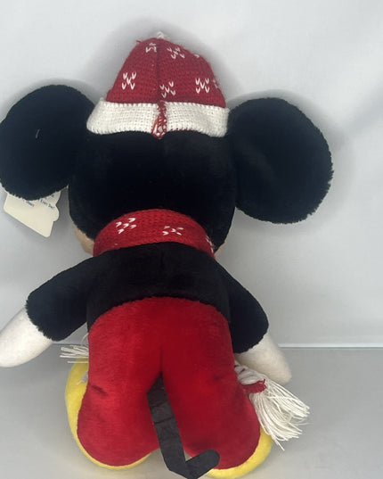 Mickey Mouse Plush Stuffed Animal With Scarf & Hat