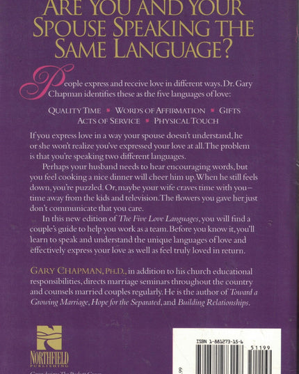 The Five Love Languages: How to Express Heartfelt Commitment to Your Mate