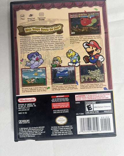 Paper Mario: The Thousand-Year Door (Nintendo 2004) – Case Only, No Game