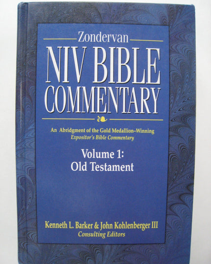 Zondervan NIV Bible Commentary, Volume I: Old Testament (Premier Reference Seri