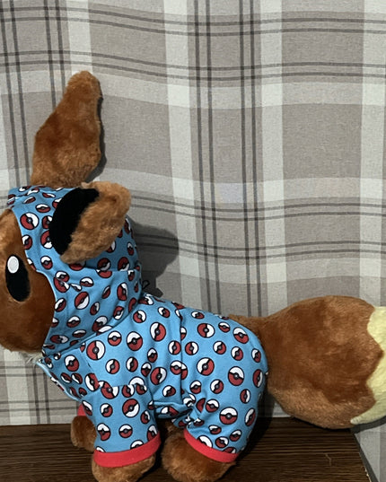 Build A Bear 13” Eevee Pokemon Plush Stuffed Animal W/Pokeball Sleeper Pajamas