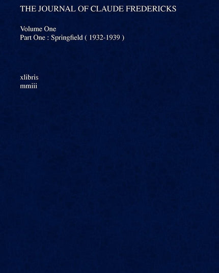 The Journal of Claude Fredericks